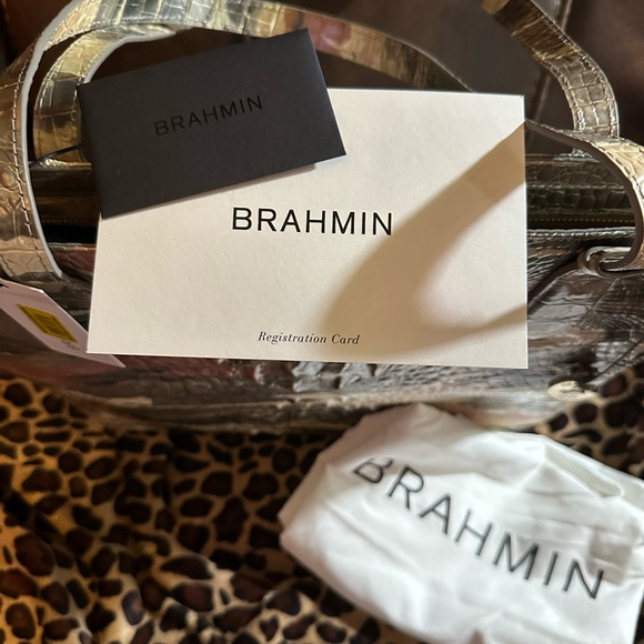NWT Brahmin Misha Muse Camouflage Leather Tote.100% Authentic - Picture 2 of 8